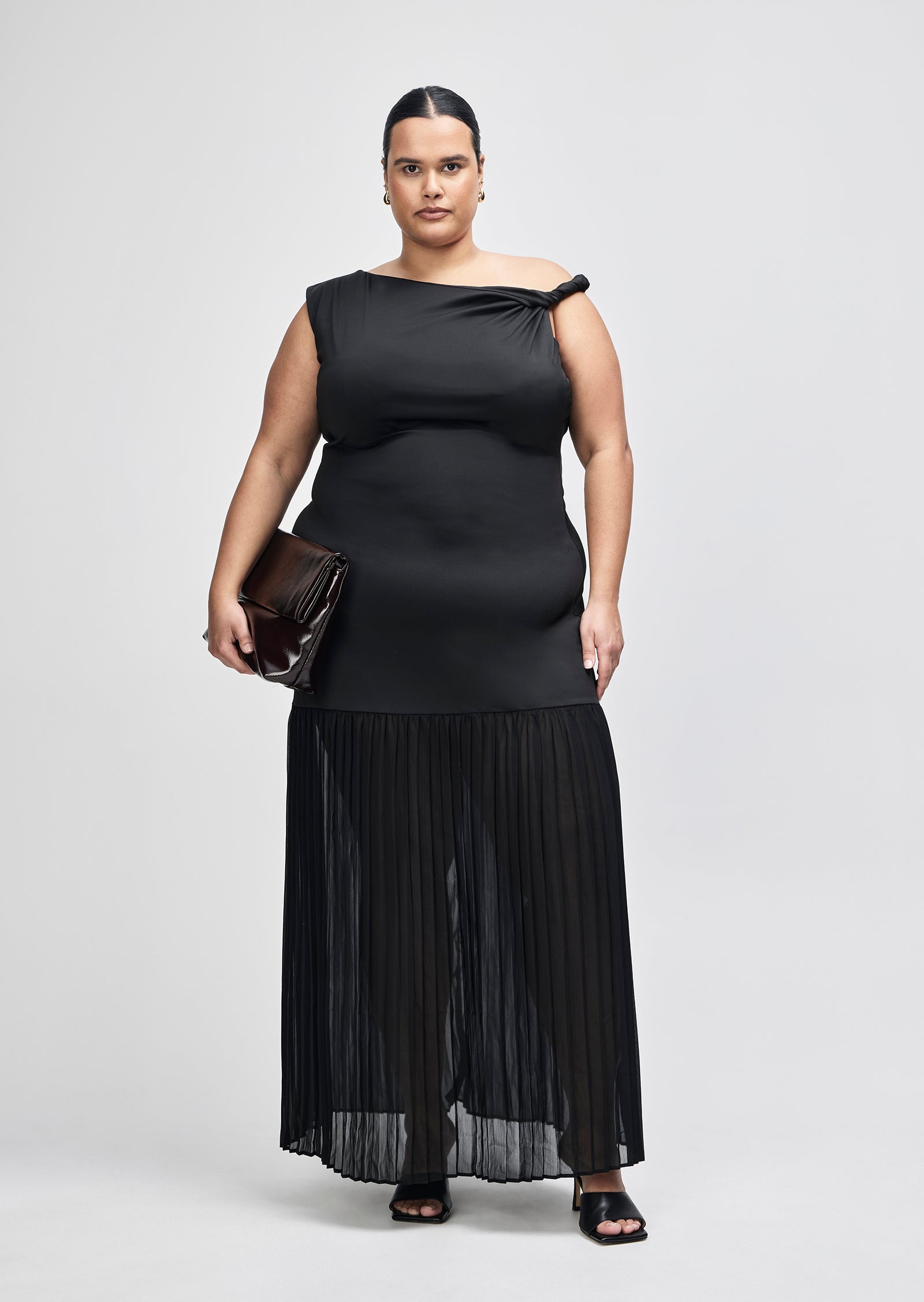 Sebastien Pleat Dress