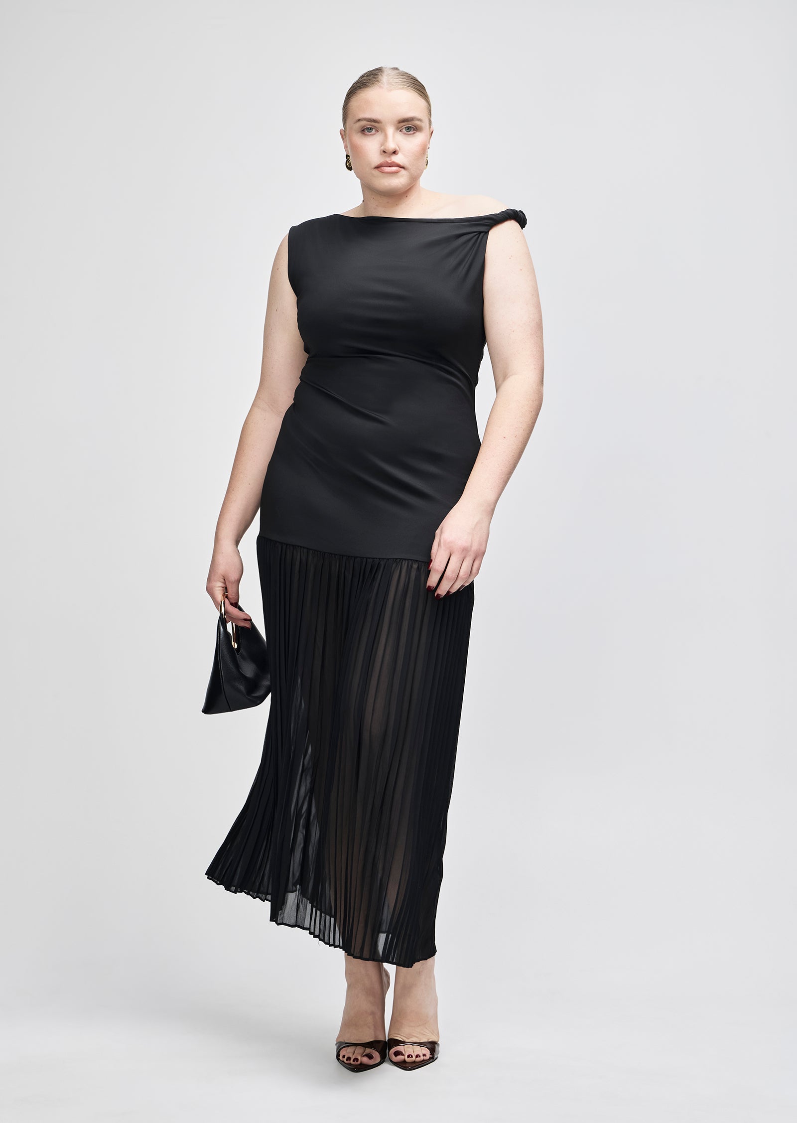 Sebastien Pleat Dress